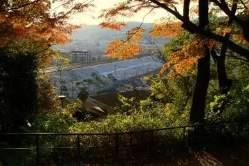 <p>View across Yamashina with JR Line in the foreground &nbsp;</p>
