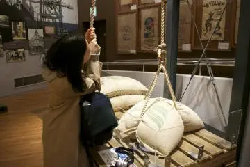 <p>Try lifting a jute bag filled with green beans</p>