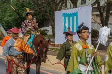 Yabusame archer arriving to the scene