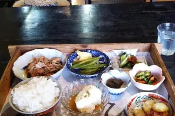 The beautifully prepared lunch
