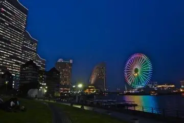 Rinko Park stretches out to the 3 luxury hotels and amusement park.