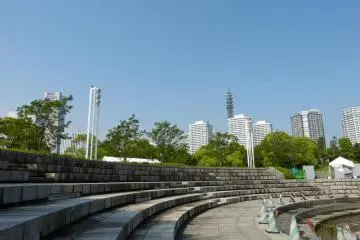 The park has an amphitheater that is used for special events..