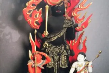 <p>หนึ่งในโบราณวัตถุอันสำคัญทางพุทธศาสนาที่อยู่ภายในวัดรินโนจิ</p>