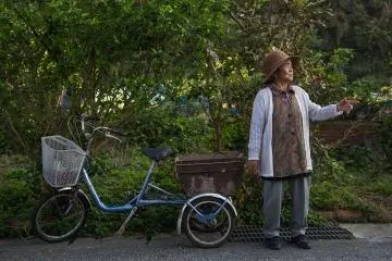 <p>96 years young and still riding her bike to get around</p>