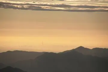 Tokyo Sky Tree is visible from the top of Fuji