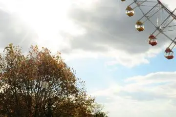 <p>The way to Koen Nishi Station after riding the ferris wheel</p>