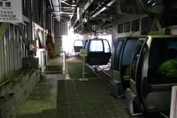 <p>Heading back down on the gondola</p>