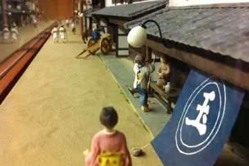 A diorama in the Uwa Museum of Folk Tools