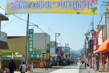 <p>The traditional shopping street in front of the Kasama Inari Shrine.</p>