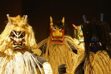 <p>The Namahage are demon like ogres, or Oni, that were brought to Japan by the Chinese Emperor Wu of Han.</p>