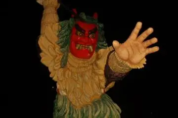 <p>A night time visit near the Akagami Shrine, which is at the core of the Namahage legend.</p>