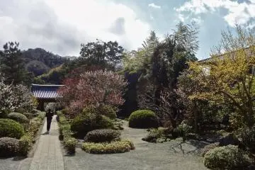 <p>ทางเดินตัดผ่านสวนเล็กๆไปยังวิหารหลัก</p>