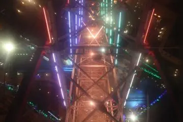 <p>Photo of the floor &nbsp;- taken during the 'see through' gondola ride&nbsp;</p>