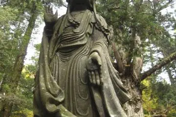<p>a statue of Kannon-sama, Goddess of Compassion</p>
