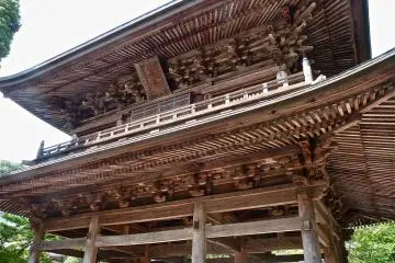 San-mon gate is quite elaborate.