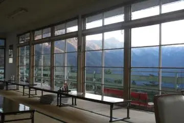 A traditional restaurant with a great view