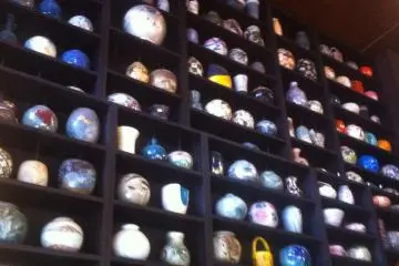 Wall to wall of vases