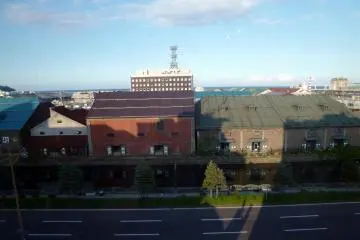 <p>View from our window of Otaru's famous canal.</p>