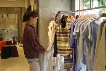 <p>Checking out some casual wears</p>