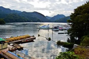 <p>Despite being an artificially created phenomena, Lake Sagami is popular for hosting many water sports and activities</p>