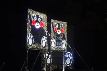 <p>This being Kumamoto, of course the popular mascot Kumamon puts in an appearance</p>