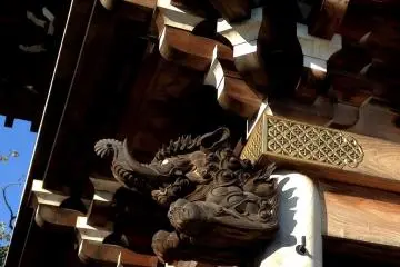<p>A carved beast which slightly resembles an elephant</p>