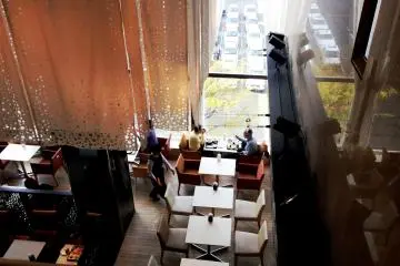 Watch the world go by from Restaurant Cuore