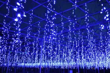 A wisteria-inspired illumination at Ashikaga&nbsp;Flower Park.&nbsp;