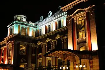 <p>Chic Osaka Central Public Hall viewed from the south side</p>