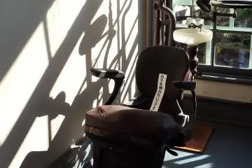 <p>The original dentist's chair in the former Igarashi Dental Clinic.</p>