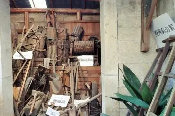 <p>A collection of antique tools.</p>
