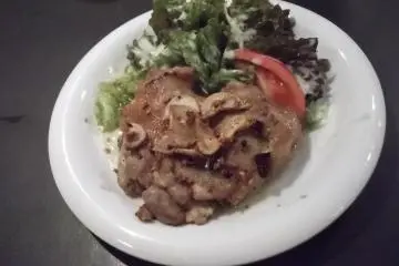 <p>My chicken and garlic saute</p>