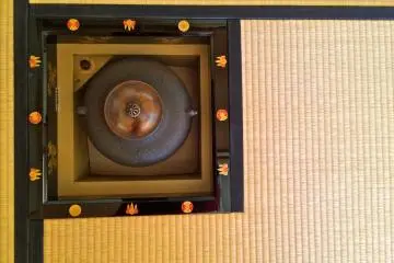 <p>The water kettle is an important element of a tea ceremony</p>