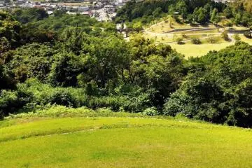 View from the burial mound