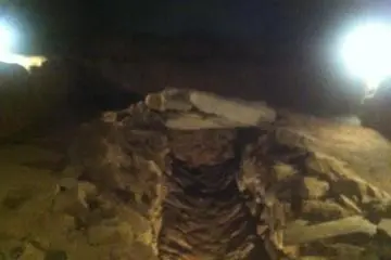 Inside the grave