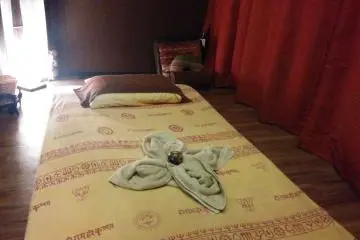 <p>Traditional Thai massages are given in curtained-off private rooms on heated mats</p>