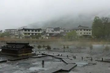 Yumoto Onsen Hotels near the fountainhead.