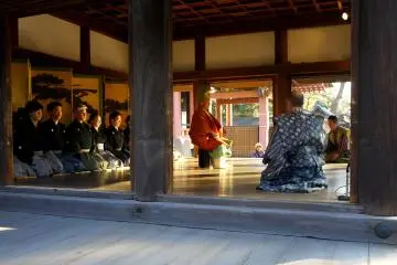<p>The end of the performance</p>