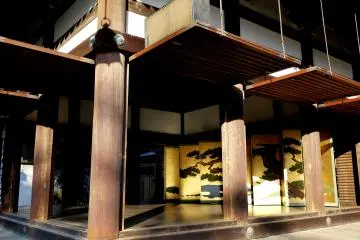The kyogen stage at Kitano Tenmangu Shrine
