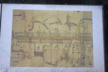 <p>An old historical map of the Buzen Way</p>