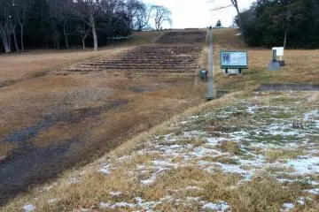 <p>Steps leading to where the provincial office once stood</p>
