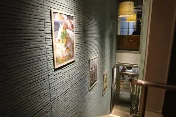 <p>Stairs at the cafe</p>