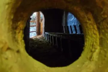 <p>A view inside the kiln</p>