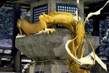 혼코쿠지의 웅장한 용은 분명히 차가운 코를 가졌을 거야!