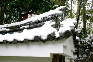 <p>Snow on the wall tiles</p>