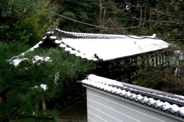<p>Side view of one of the covered bridges</p>