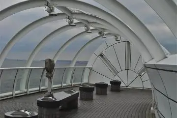 Inside the Observation Tower.