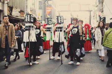 Luckily caught a glimpse of a traditional dance performance in the neighborhood.