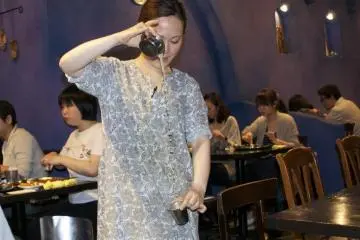Madrasi filtered coffee served the traditional way