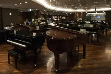 <p>5F: The piano floor features the greatest number of pianos on showcase in Japan. It's heaven for any visiting pianist!</p>